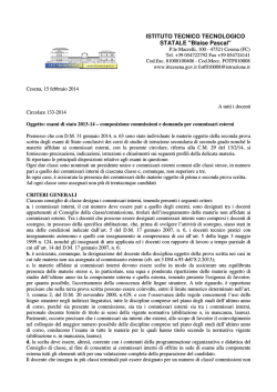 ISTITUTO TECNICO TECNOLOGICO STATALE