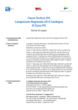 Bando di regata - Windsurfing Club Cagliari