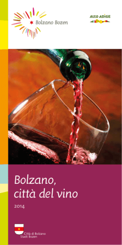 Bolzano, citt&agrave; del vino