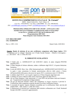 allegati\news\1181\Bando Ente Certificatore Inglese PON FSE