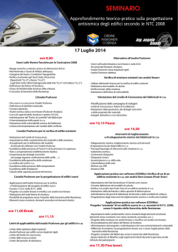 SEMINARIO - Ordine Ingegneri Cosenza
