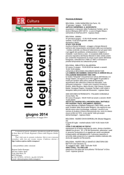 giugno 2014 - Regione Emilia