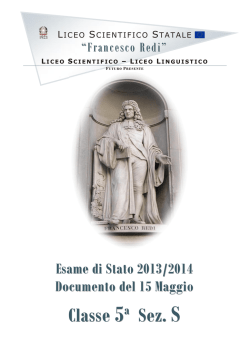 5&ordf;S - Liceo scientifico Redi