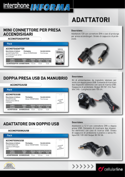 ADATTATORI: Scheda IT - Interphone