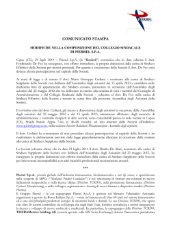 Dettagli - Pierrel SpA