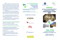 Brochure SCUOLA FADOI 2014 - Fondazione Fatebenefratelli