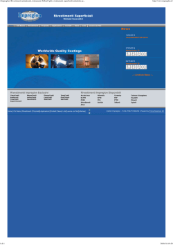 PDF I rivestimenti industriali | Impreglon.it