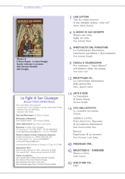 Le Figlie di San Giuseppe - figliedisangiuseppedigenoni.it