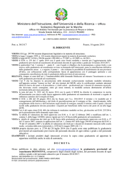 Decreto pubbl. gae definitive personale docente