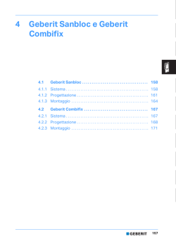 4 Geberit Sanbloc e Geberit Combifix