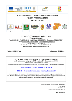 Bando esperti modulo danza pon F 3