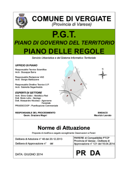 INDICE GENERALE - Comune di Vergiate