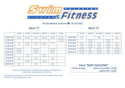 SALA &ldquo;1&rdquo; SALA &ldquo;2&rdquo; SALA &ldquo;BODY BUILDING&rdquo;