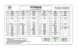 ORARI FITNESS - Copia