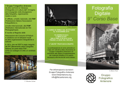 depliant 9&deg; corso base di fotografia