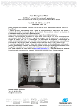 Metrica Pozzi Ginori 2014