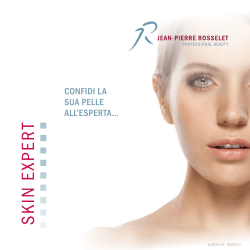 Brochure Skin Expert - Jean-Pierre Rosselet Cosmetics AG
