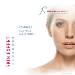 Brochure Skin Expert - Jean-Pierre Rosselet Cosmetics AG