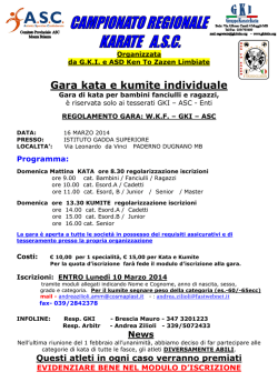 Gara kata e kumite individuale