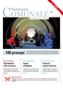 100 presepi - Gemeindeblatt von Eppan und Kaltern