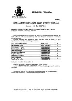 ASSESSORE ASSESSORE - Pescara