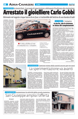 Arrestato il gioielliere Carlo Gobbi