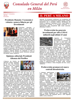 Bolet&iacute;n, setiembre 2014 - Ministerio de Relaciones Exteriores