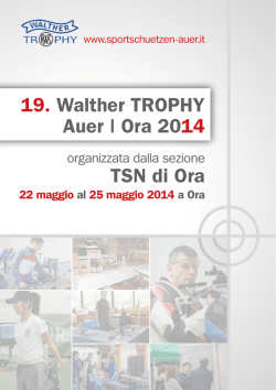 19. Walther Trophy Auer | ora 2014 TSN di ora
