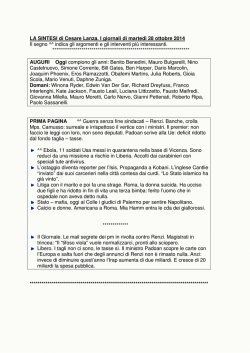 Clicca qui per leggere la sintesi di Cesare Lanza