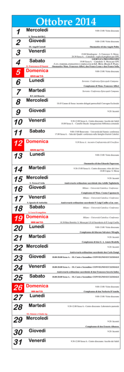 Ottobre 2014 1 Mercoled&igrave;