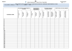 griglia sinottica per le osservazioni sistematiche