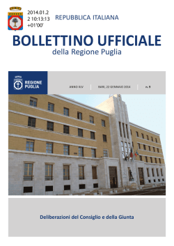 Bollettino n° 9 pubblicato il 22-01-2014