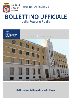 Bollettino n&deg; 9 pubblicato il 22-01-2014