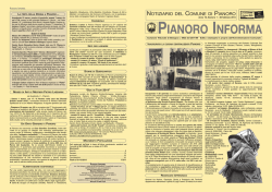 Anno 2014 n. 1 - Comune di Pianoro
