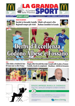 N&deg; 25 &ndash; La Granda Sport del 15/09/2014