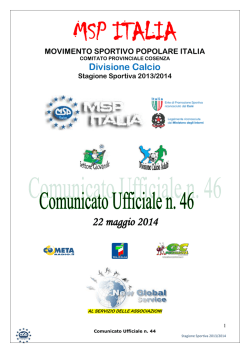 MSP ITALIA - MSP Cosenza