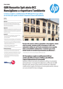 GBR Rossetto SpA - Hewlett Packard