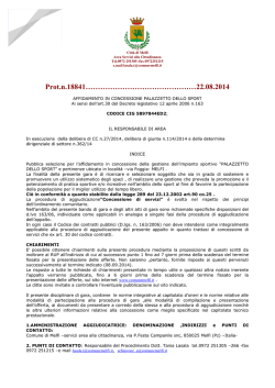 AVVISO GARA PALAZZETTO