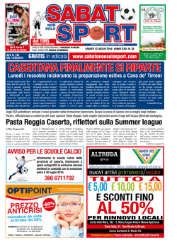 CASERTANA FINALMENTE SI RIPARTE