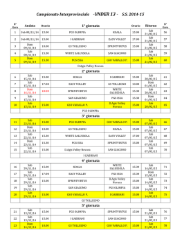 calendario definitivo under 13