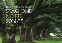 Libretto Notte - Teatro Sociale di Como