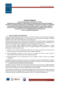 avviso pubblico - Comune di Bra