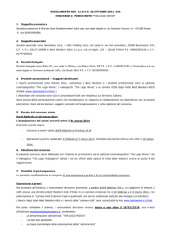 Regolamento concorso