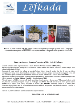 Qui - Lefkada appartamenti Grecia Nidri affitti ville studios charter a