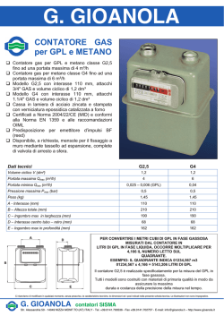 CONTATORE GAS per GPL e METANO