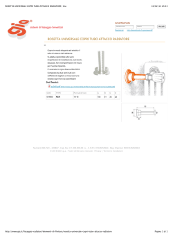 ROSETTA UNIVERSALE COPRI TUBO ATTACCO RADIATORE | Gia