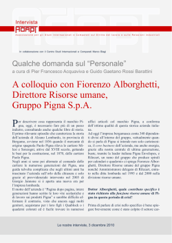 A colloquio con Fiorenzo Alborghetti, Direttore Risorse umane