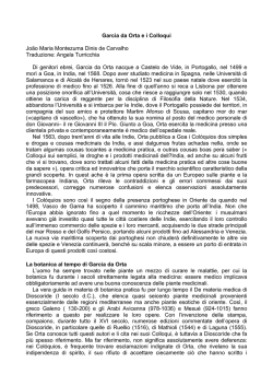 Garcia da Orta e i Colloqui João Maria Montezuma Dinis de