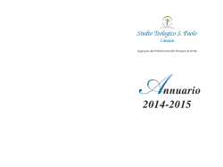 Annuario 2010/2011 - Studio Teologico San Paolo