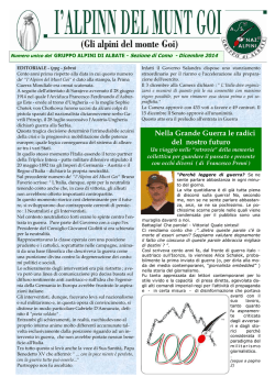 I Alpinn del Munt Goi n.23 dicembre 2014